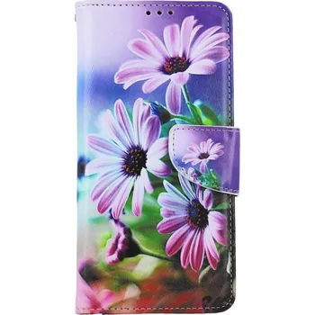 Pouzdro na mobilní telefon Pouzdro Xiaomi Redmi Note 13 Pro knížkové Fialové květy (kryt neboli obal na Xiaomi Redmi Note 13 Pro)