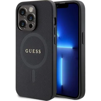 Telefonní příslušenství Guess PU Saffiano MagSafe Zadní Kryt pro iPhone 15 Pro Black Představujeme Guess PU Saffiano MagSafe - prémiový kryt, který přináší dokonalou ochranu pro váš telefon a zároveň zaujme svým povedeným d