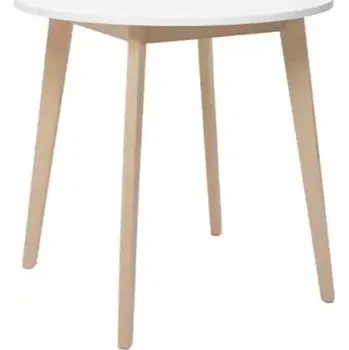 Jídelní stůl Jídelní stůl KEITA, bílá/dub sonoma - SLEVA 3% s kodem radost25