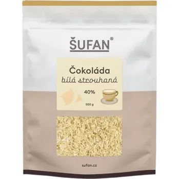 Šufán čokoláda 500 g - bílá čokoláda + Sleva 3 % pro registrované