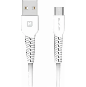 Počítač Swissten datový kabel usb / micro usb 1,0 m bílý