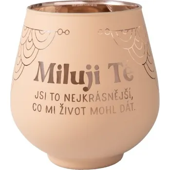 Svícen Albi Zrcadlový svícen - Miluji Tě