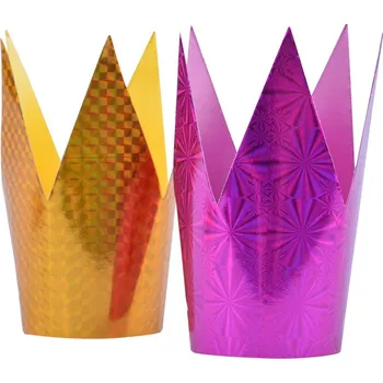 Karnevalová maska Papírová princezna korunka MIX RŮŽOVÁ/ZLATÁ AR-KP5037 Nové zboží