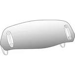 Přídavné plexi nastavitelné PUIG 5852W připevnění pomocí šroubů průhledný