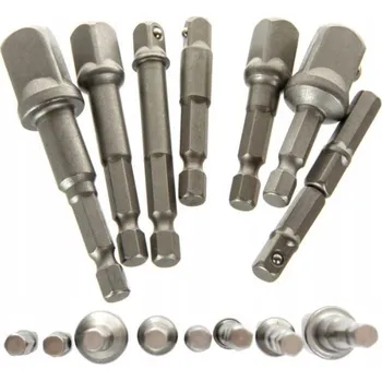 Gola sada Sada adaptérů, redukcí, 8ks, 1/4”, 3/8”, 1/2”, Kraft&Dele KD1559