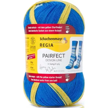 Příze Regia 4-Ply Pairfect Design Line Color 09138 Island (Ponožková příze Regia Pairfect Design Line Arnie & Carlos)