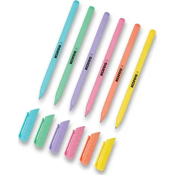 Kores K0 pastelové kuličkové pero 0,7 mm mix barev
