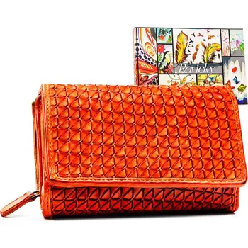 Módní dámská peněženka s ochranou dat Barva: Oranžová