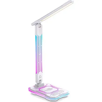 Lampička Geti stolní lampa GTL106W s RGB podsvícením