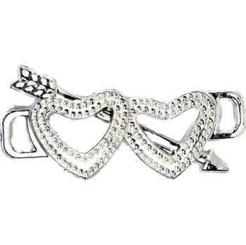 Dekorativní polštářek Srdce se šípem Dekorace 6 cm plast 12120 Nové zboží