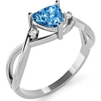 Prsten Couple, Originální prsten Karin, bílé zlato se zirkony, vel. 57, prům. 18.1 mm, 585-66-1-0301.1B00.0.57.103