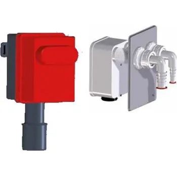 Sifon HL 4200 podomítkový pračkový sifon DN40/50, dvojitý, s tělesem, chrom