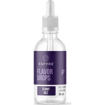 Přisada na vaření a pečení Espyre Flavor Drops 50 ml Černý bez - Min. trvanlivost do 25.1.2026