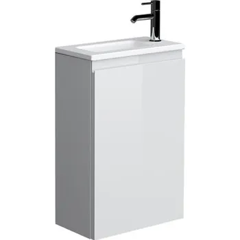 Koupelnový nábytek JOY Skříňka závěsná 40 cm pod umyvadlo, 1 dvířka se soft-close, reversibilní, Lamilak, pure white