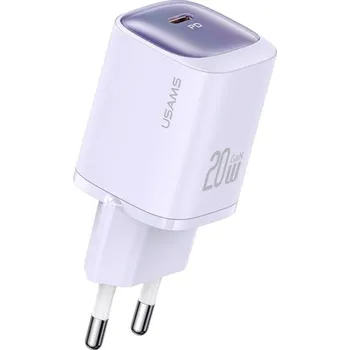 USAMS CC248 rychlonabíjecí adaptér s portem USB-C - 20W - fialový
