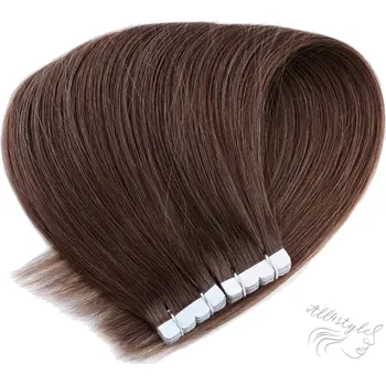 Příčesek Vlasové PU pásky MINI tape in na prodlužování vlasů 50cm 08 - světle hnědá