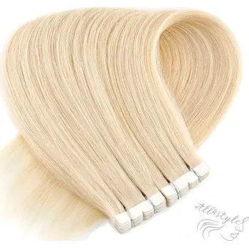 Příčesek Vlasové PU pásky MINI tape in na prodlužování vlasů 30cm 22 - světlá blond