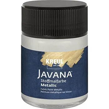 Speciální výtvarná barva Kreul Javana Barva na látky Metallic Silver 50 ml 1 ks