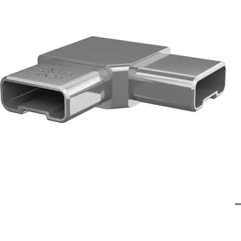 Zábradlí Rohová spojka, Square Line, 90° Rohová spojka, Square Line, 90°, pro trubku 40x10x1,5 mm, nerez. ocel 304, kartáčovaná