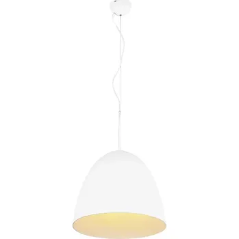 Trio Leuchten R30661931 TILDA - Závěsný kovový lustr v bílé barvě, 1 x E27, Ø 40cm (Moderní lustr s bílým kovovým stínidlem)