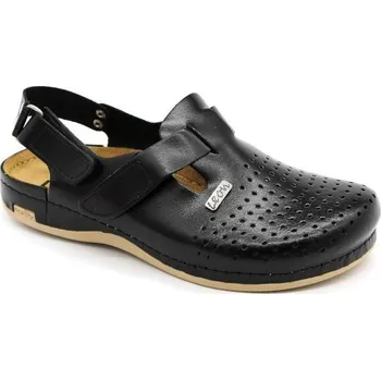 Pánské sandále Leon Pánské zdravotní sandály Leons Lyra Man - Černá Barva: Černá, Velikost: 46