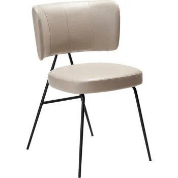 Jídelní židle ​​​​​Dan-Form Šedobéžová koženková jídelní židle DAN-FORM Roost