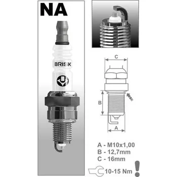 Elektroinstalace pro motocykl zapalovací svíčka NAR15YS řada Silver, BRISK - Česká Republika HONDA Z 50 R A Cross Monkey 1980-1980