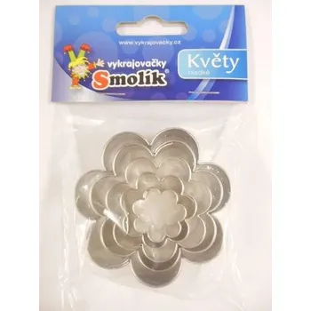 Vykrajovátko Dortisimo Sada vykrajovátek Květy hladké (5 ks)