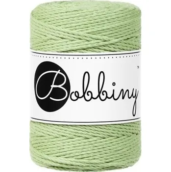 Příze Bobbiny 3PLY Macramé Rope 1,5 mm 100 m Matcha Šňůra