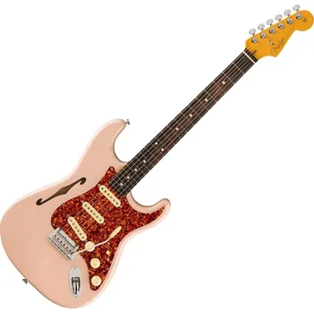 Strunný nástroj Fender FSR American Professional II Stratocaster Thinline RW Transparent Shell Pink Elektrická kytara