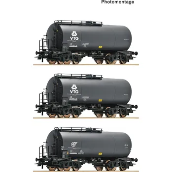 Modelářství H0 - Sada 3 cisternových vozů DB/VTG / ROCO 6600162