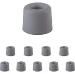 Walteco Dveřní zarážka, průměr 29,5x25mm, k našroubování, šedá Množství: 10 ks