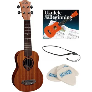 Ukulele LAG TKUS SET Natural Satin Sopránové ukulele