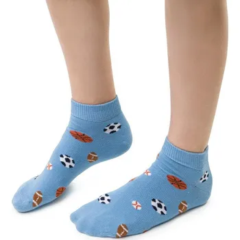 Oblečení a móda Modré chlapecké vzorované ponožky Art.004 RA219, BLUE Velikost: 29/31