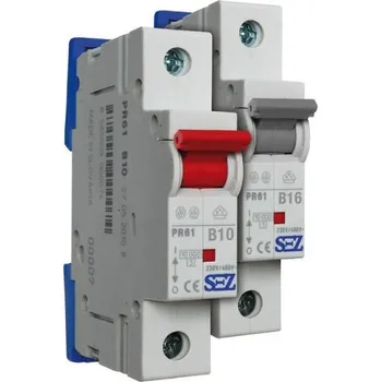 Jistič SEZ PR61 C 20A Jednopólový jistič charakteristika C20A