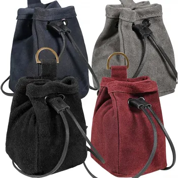 Karnevalový kostým Výprodej Semišový váček Mythrojan se stahovací šňůrkou a poutkem (13x10 cm) - Outlet