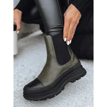 Dámské kozačky Dámské boty DENTAR ZY0411 Barva: Zelená, Velikost: 38