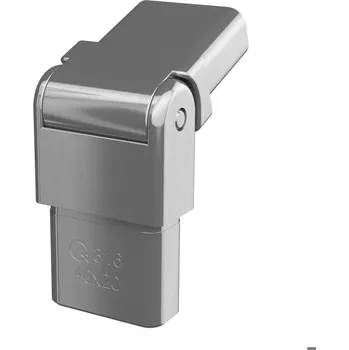 Zábradlí Spojka, nastavitelný úhel (0-70°), Square Line, Spojka, nastavitelný úhel (0-70°), Square Line, pro trubku 60x20x2 mm, nerez. ocel 316, kartáčovaná