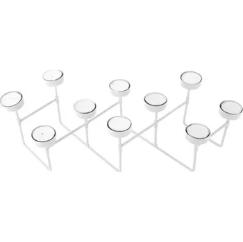 Svícen Svícen na čajové svíčky Harmonica bílý Present Time (Barva- bílá mat)