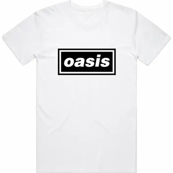 Pánské tričko Oasis Tričko Decca Logo Unisex White L