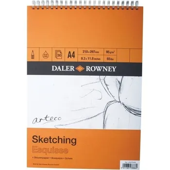 Daler Rowney Arteco Sketching Paper Skicář 30 A4 95 g
