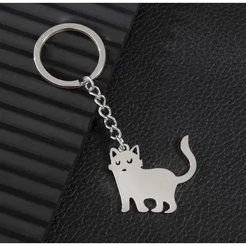 Přívěsek na klíče s kočkou