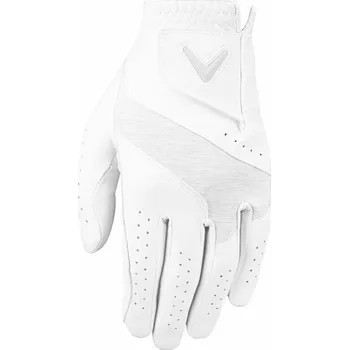 Golfové rukavice Callaway Fusion White/Silver Levá ruka M Dámské rukavice