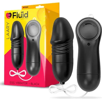 VÍCERYCHLOSTNÍ VIBRAČNÍ VAJÍČKO FLUÏD LAARY S DÁLKOVÝM OVLÁDÁNÍM ČERNÉ