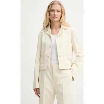 Pánská bunda Bunda se lněnou směsí Filippa K 31196.FK béžová 01X, vel. 34