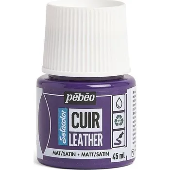 Speciální výtvarná barva Pébéo Setacolor Barva na kůži 09 Aubergine Violet 45 ml 1 ks