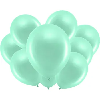 Balónek Latexové balónky metalické mintové 30 cm 10 ks