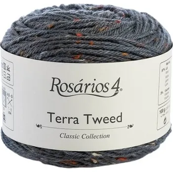 Příze Rosários 4 Terra Tweed 5 Denim Pletací příze