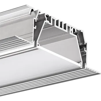 Příslušenství pro LED osvětlení KLUŚ Systém LED hliníkových profilů do sádrokartonu MOD-KOZE-50 |stříbrná anoda Délka: 2m