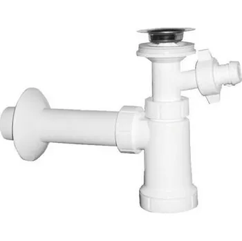 Sifon Sifon umyvadlový plast s ventilem, zátkou a přípojkou, DN40